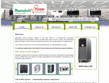 Tablet Screenshot of meenakshipower.com